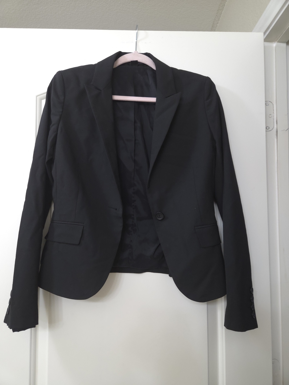 Express Black Single-Button Women's Blazer